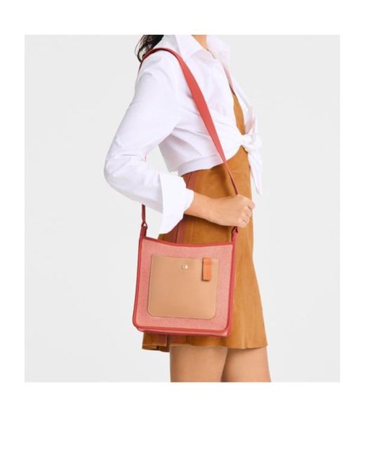 Longchamp Pink Le Foulonné S Cross-Body Bag