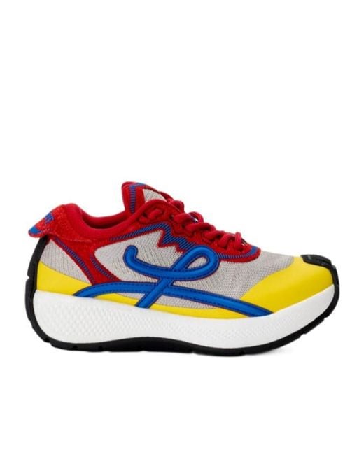Loewe Blue Leather Pogo Sneakers