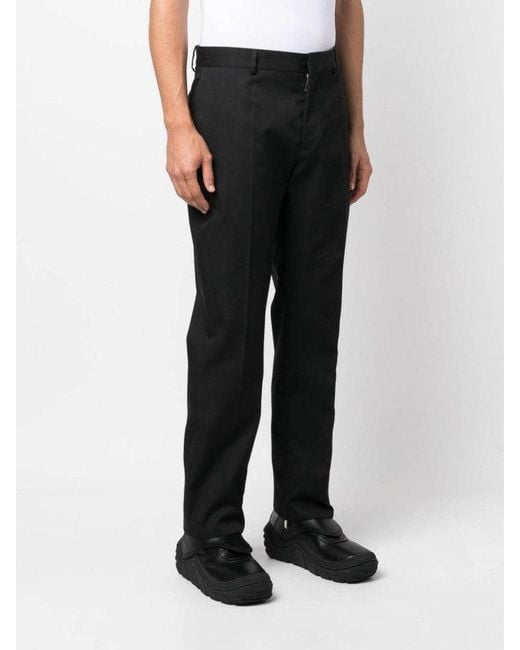 Off-White c/o Virgil Abloh Black High Waist Straight Leg Pants for men