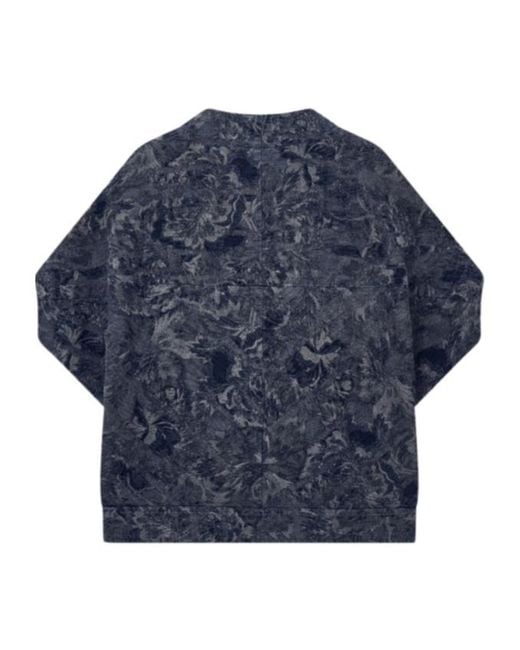 Giorgio Armani Blue Oversized Jacket