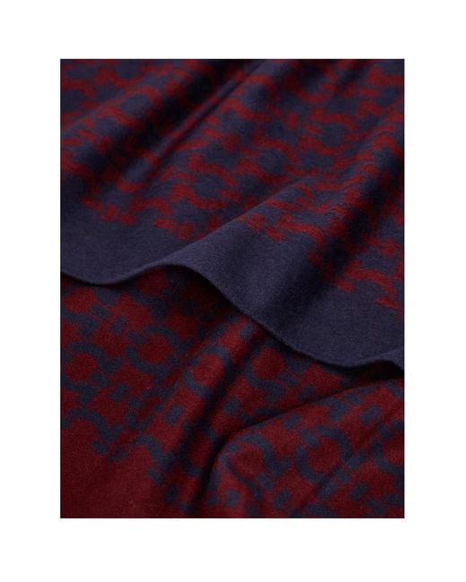 Ferragamo Purple Ferragamo Gancini Jacquard Scarf for men