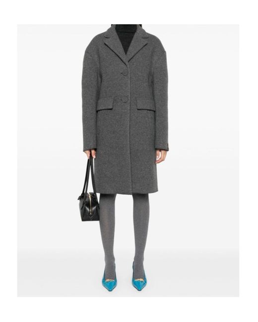 N°21 Gray Jersey Coat