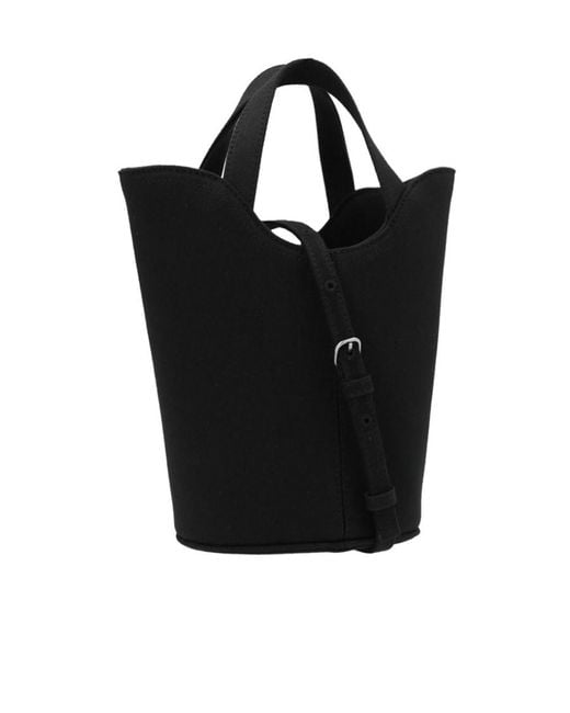 Balenciaga Black Logo Canvas Xs Handbag