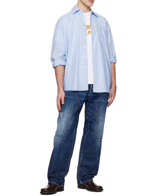DSquared² Blue Loose Carpenter Jeans for men