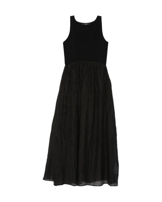 Seventy Black Ribbed Dress