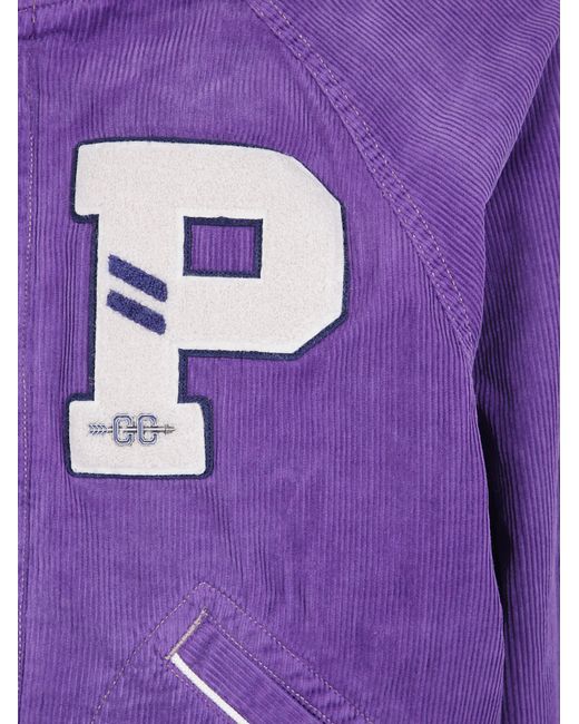 Polo Ralph Lauren Purple Long-Sleeve Baseball Jacket for men
