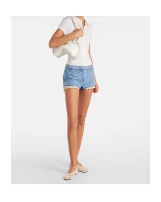 Magda Butrym Natural Crochet Ballet Flats