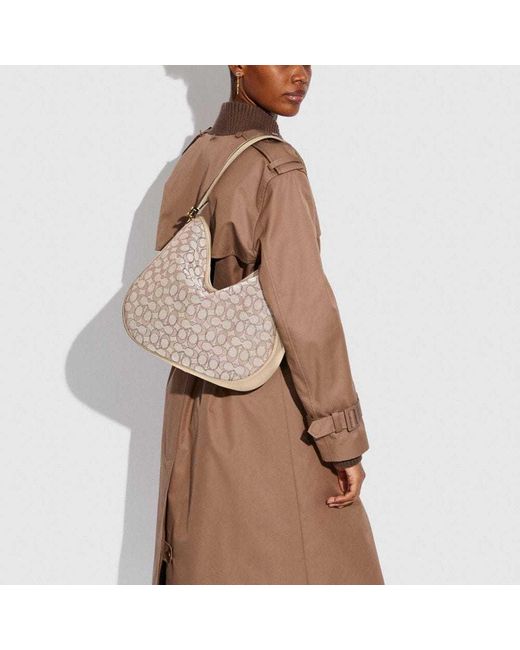 COACH Gray Logo Top-Handle Tote