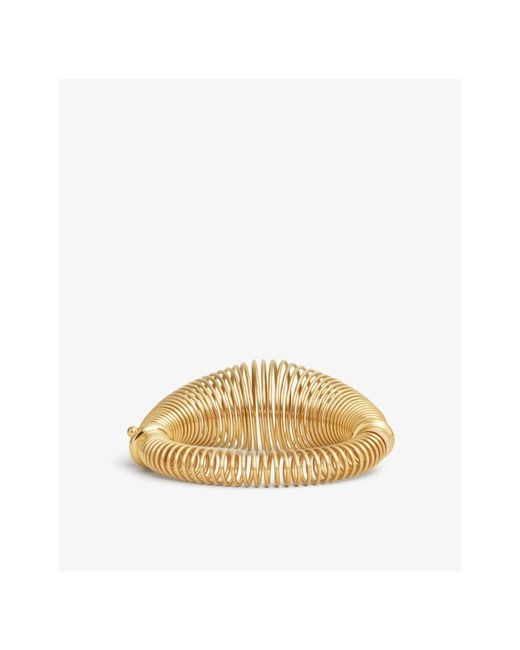Alaïa Metallic Alaïa Spiral Bracelet