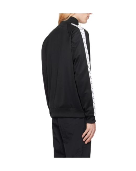 Fred Perry Black Logo Zipper Jacket for men