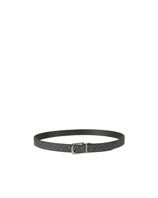 Michael Kors Gray Signature Logo Wallet And Belt Gift Set for men
