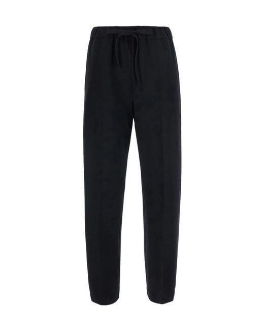 Semicouture Black Buddy Punto Milano Pants