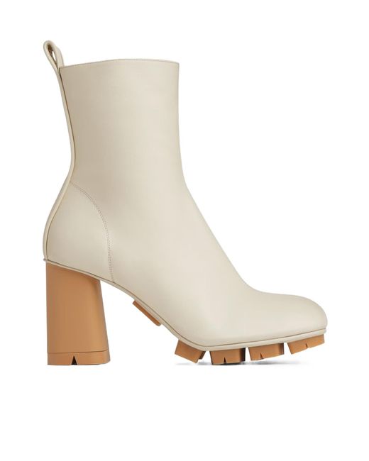 Bottega Veneta White Shore Ankle Boot