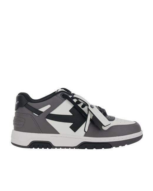 Off-White c/o Virgil Abloh Multicolor Gray Calf Leather Bos Taurus Low Top Sneakers - Eu45/us12 for men