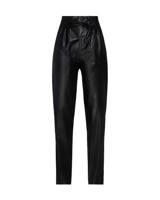 Isabel Marant Black Solid Color Plain Casual Pants