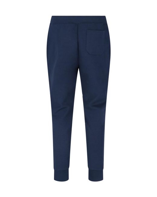 Ralph Lauren Blue Drawstring Cuffed Joggers for men
