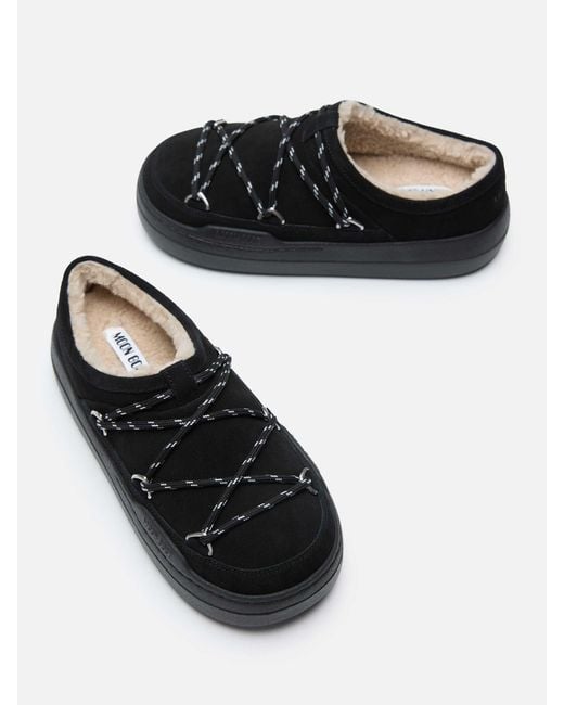 Moon Boot Black Park Slippers