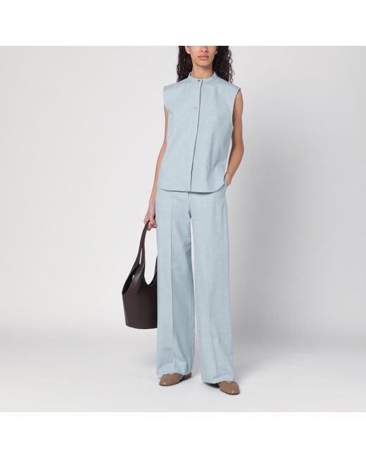 Loulou de Saison Blue Wide-Leg Pants