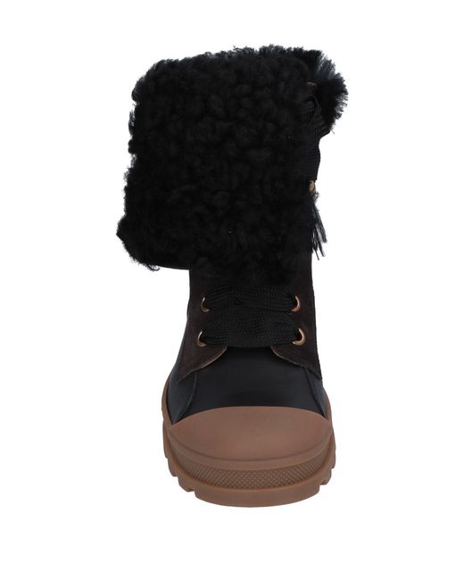 Chloé Black Padded Ankle Boots