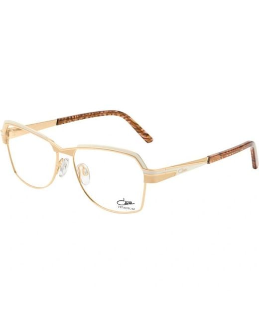 Cazal White Full Frame Plain Mirror for men