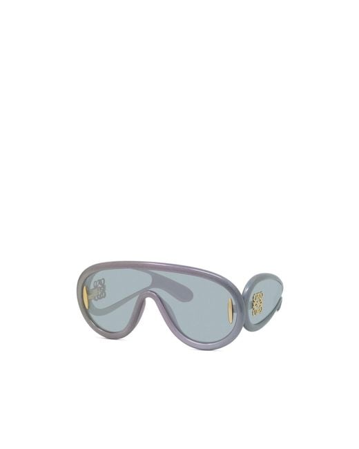 Loewe Gray Shield Frame Sunglasses