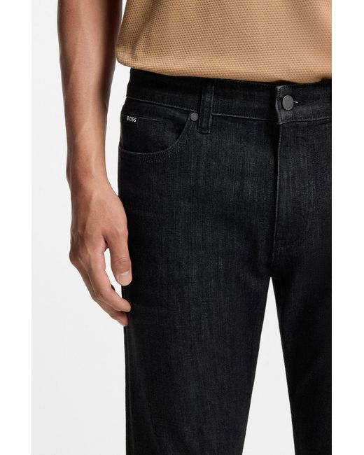 Boss Black Boss Wrinkle-Resistant Slim Fit Jeans for men