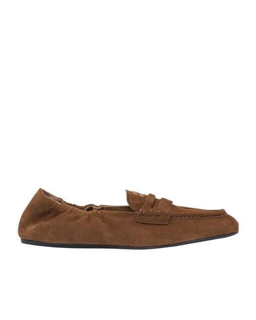 Miu Miu Multicolor Square Toe Loafers