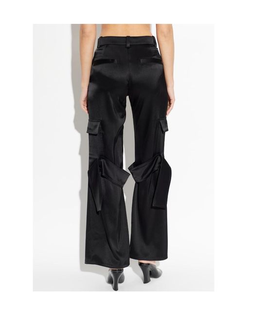 Courreges Black Belt Loop Cargo Pants