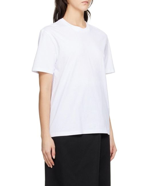 Maison Margiela White Round-Neck Short-Sleeve T-Shirt for men