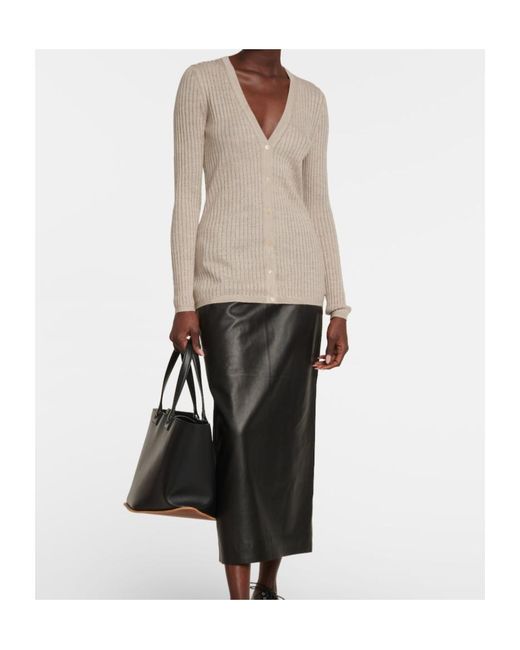 Gabriela Hearst Natural Emma Pointelle Cashmere And Silk Cardigan