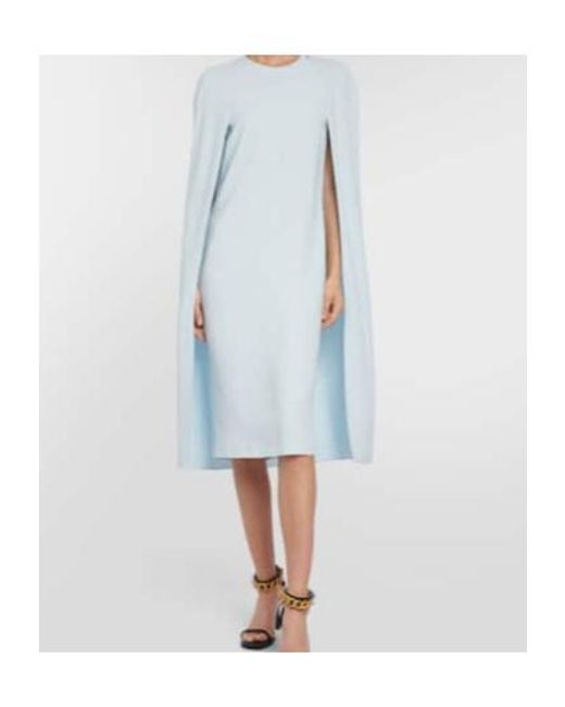 Stella McCartney Blue Cape Cady Midi Dress