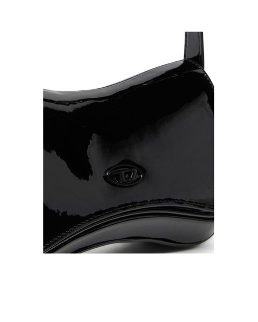 DIESEL Black Play Clutch Shoulder Bag
