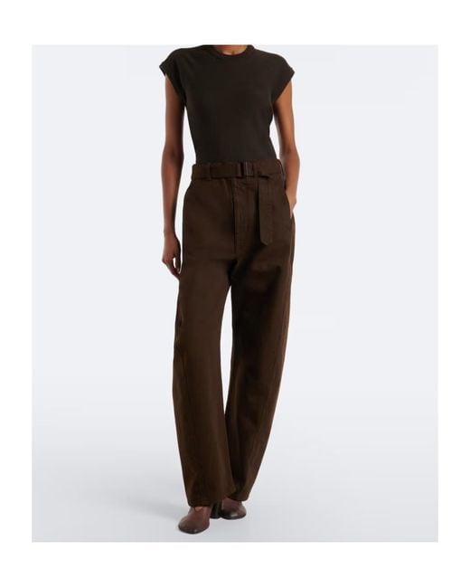 Lemaire Brown Twisted Jeans