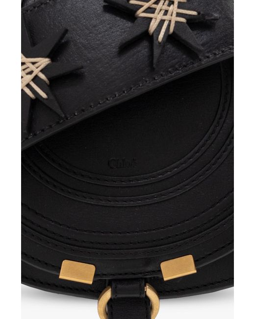 Chloé Black Chloé Marcie Small Saddle Bag