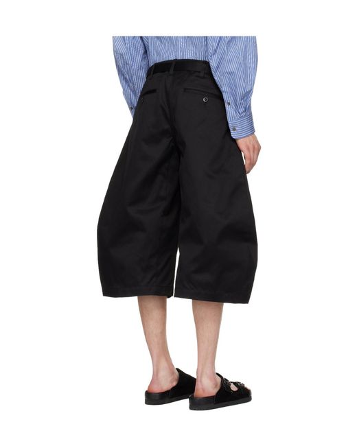 Sacai Blue Belt Loop Shorts for men