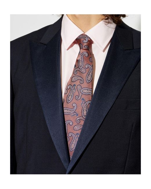 Etro Purple Paisley Tie for men