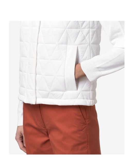 K-Way White Quilted Sleeveless Jacket