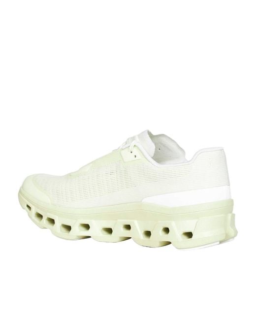 On Shoes White Round-Toe Sneakers for men