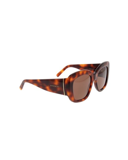 Givenchy Brown Eyewear Oversized Frame Sunglasses