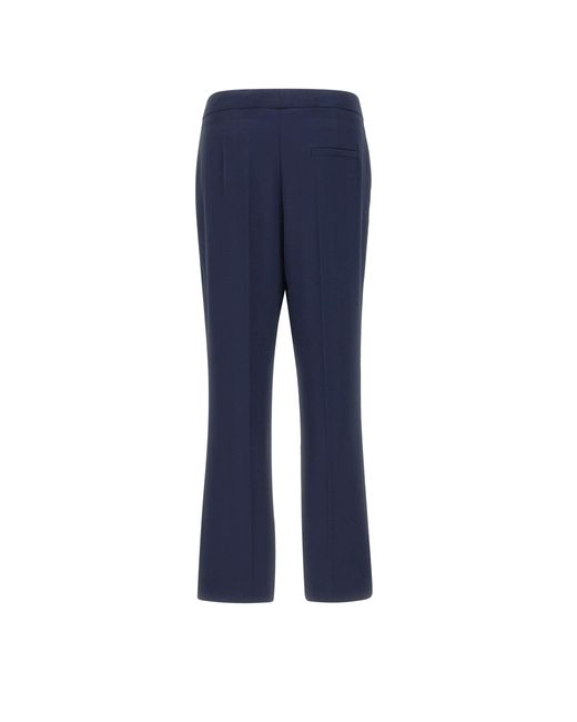Kaos Blue Tailored Straight-Leg Trousers
