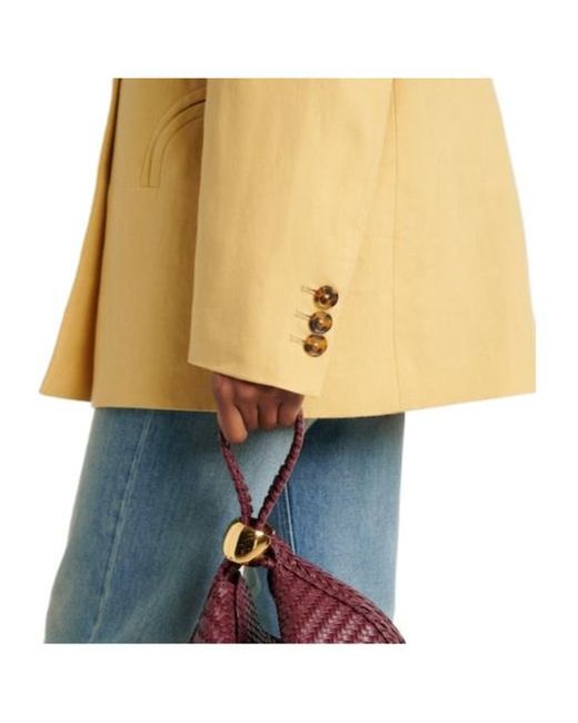 Blazé Milano Natural Minimalist Pure Linen Blazer