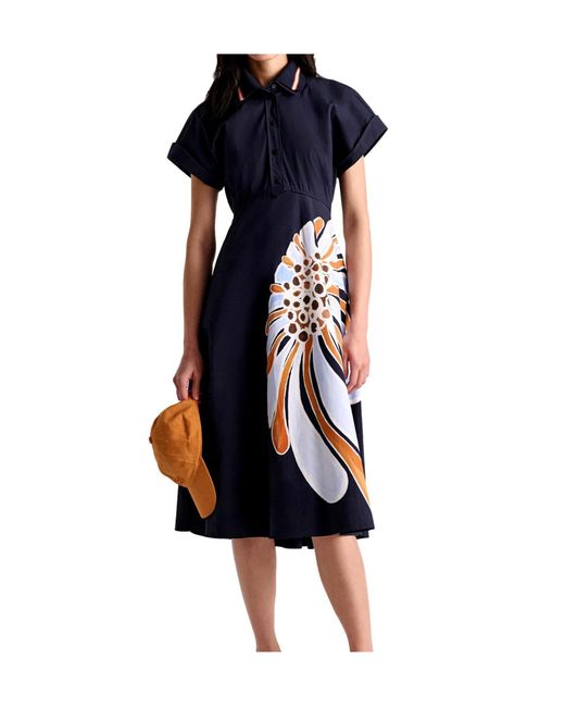Dorothee Schumacher Blue Floral Power Dress