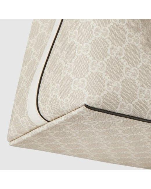 Gucci Natural Gg Emblem Small Shoulder Bag