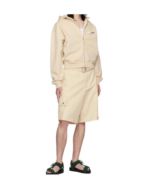 Jacquemus Natural Le Cargo Bermuda for men