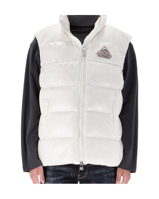 Pyrenex White John Down Vest for men