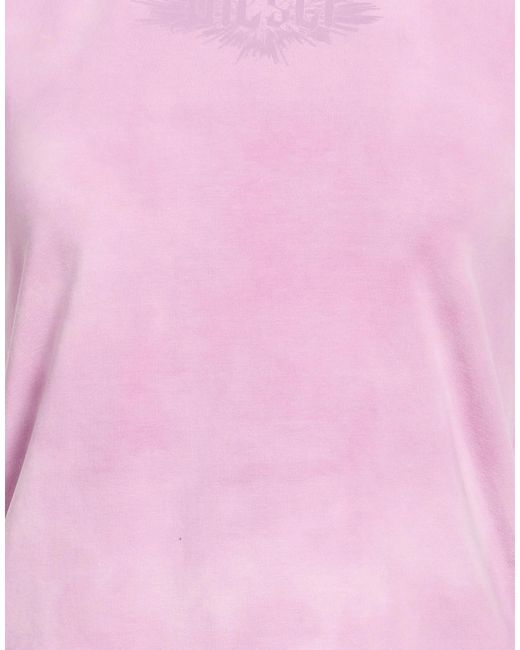 DIESEL Pink Solid Color Vests