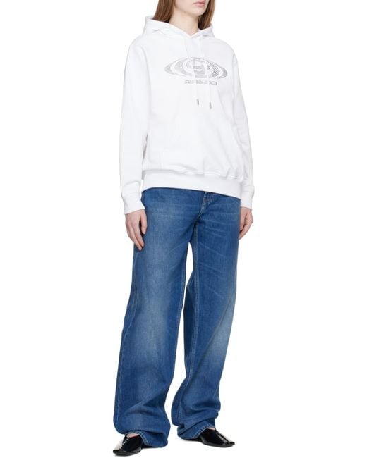 Casablanca Gray Rhinestone-Embellished Hoodie