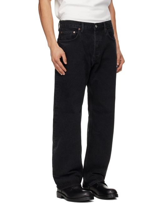 Agolde Black Magnus Straight-Leg Jeans for men