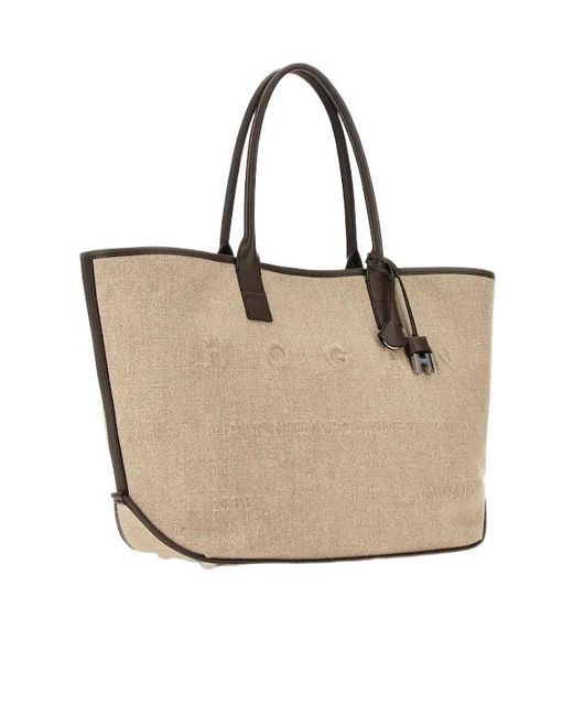 Hogan Natural Address Medium Shopping Bag