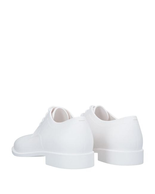 Maison Margiela White Round Toe Derby Shoes